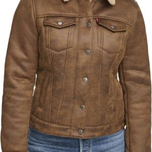 Levis-Womens-Classic-Sherpa-Lined-Trucker-Jacket-front-pic