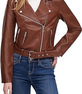 Levis-Womens-Faux-Leather-Belted-Motorcycle-Jacket-dark-brown