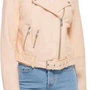 Levis-Womens-Faux-Leather-Belted-Motorcycle-Jacket-Cream