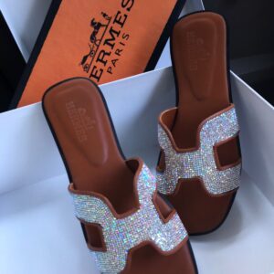 hermes-sandals-brown