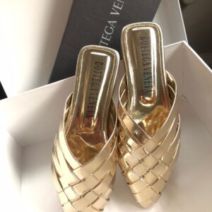 Bottega-Veneta-Golden Sandal