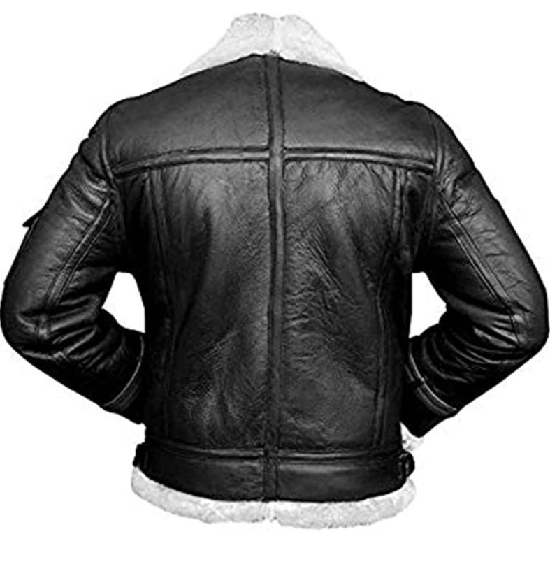 black and white leather jacket45454